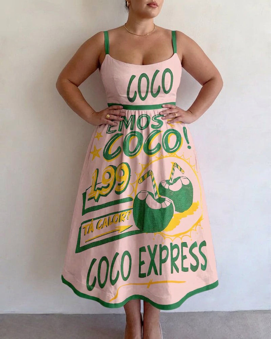 Tallulah | Tropical Market Midi Dress