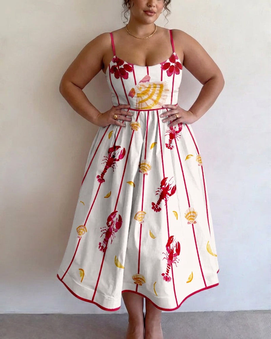Brielle | Seaside Charm Midi Dress