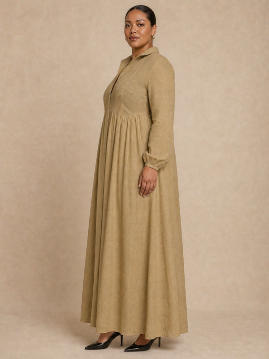 Celine Brown Maxi Dress