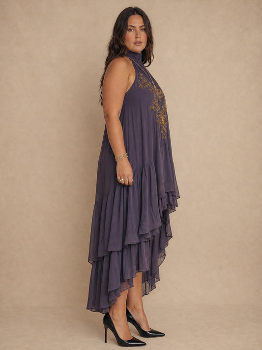 Zahara Embroidered Maxi Dress