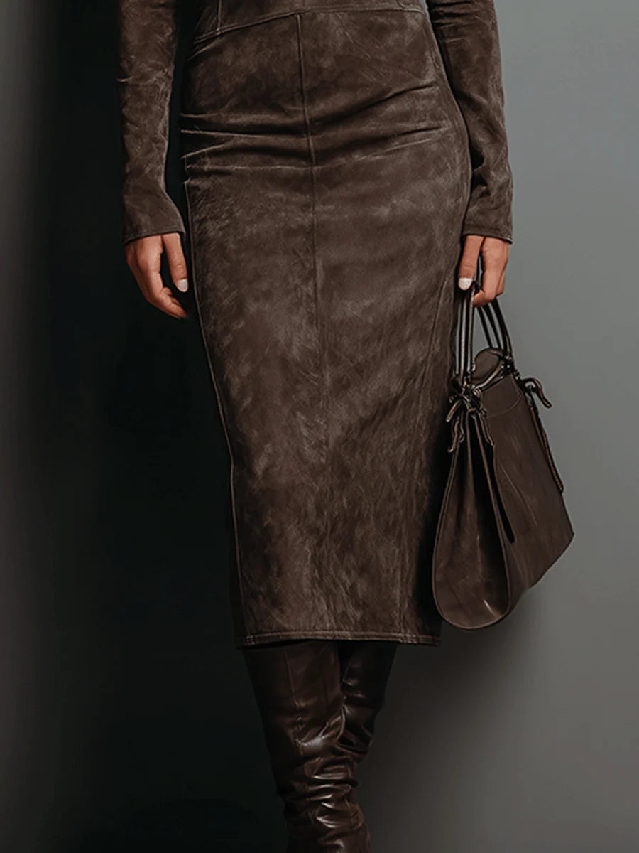 Lorraine | Long-Sleeve Midi Dress