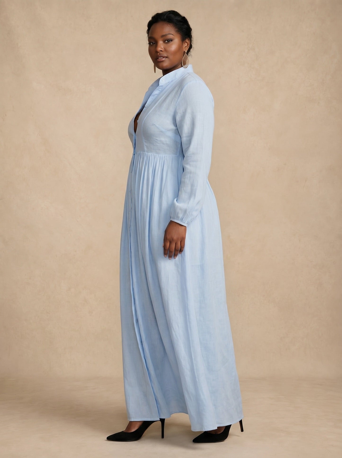 Celine Blue Maxi Dress