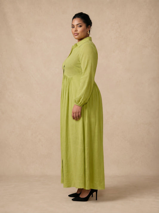Celine Green Maxi Dress