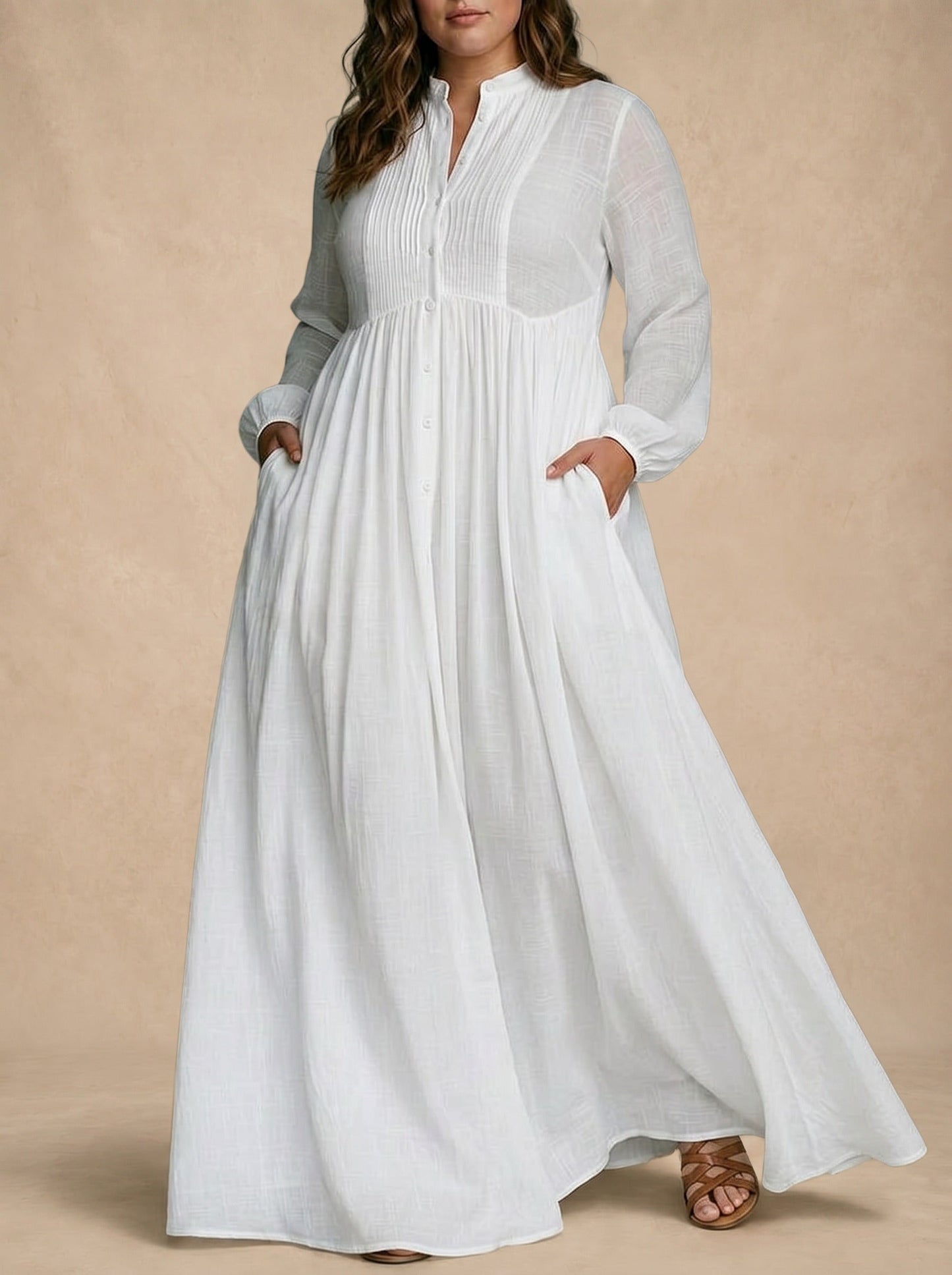 Celine White Maxi Dress