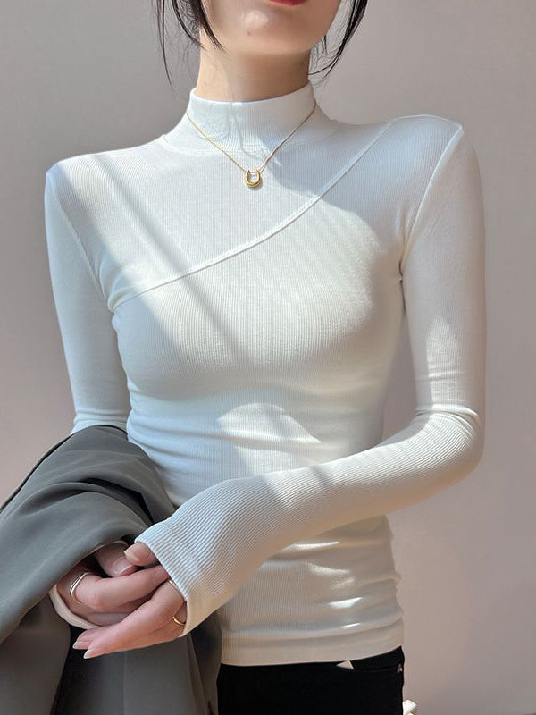 Vivienne | Sleek Mock Neck Top