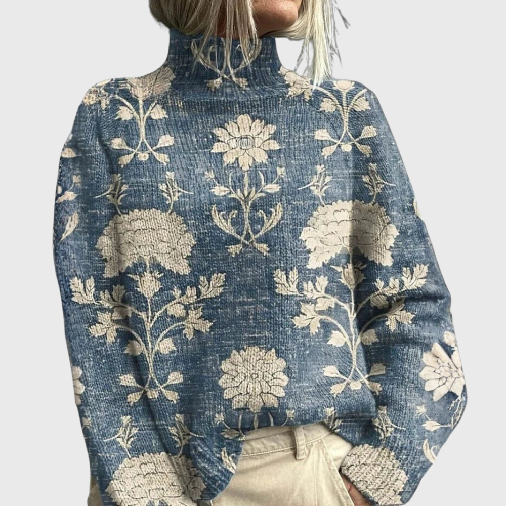 Guinevere | Cosy High-Neck Knit Sweater
