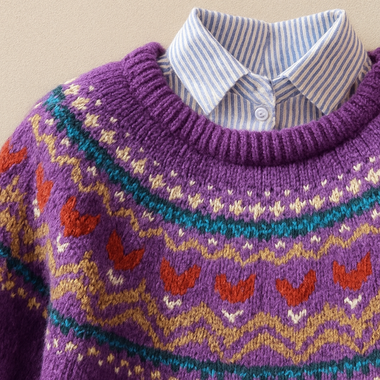 Solva™ | Classic Vintage Knit Sweater