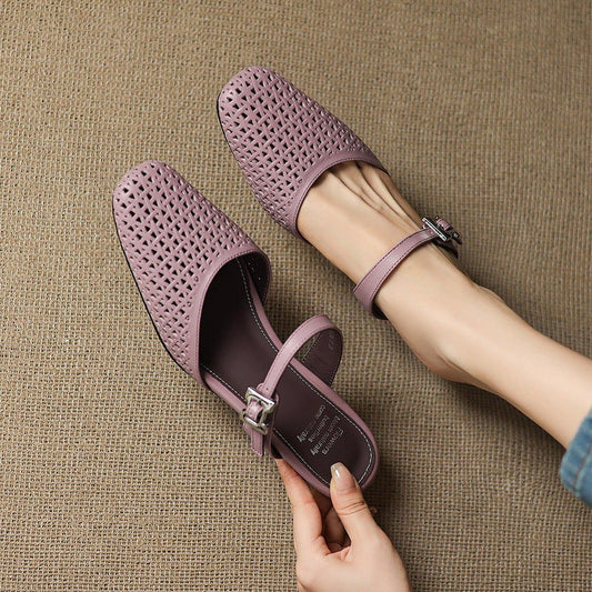 Nilda Genuine Leather Mules