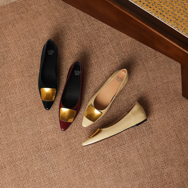 Lorea Genuine Leather Flats