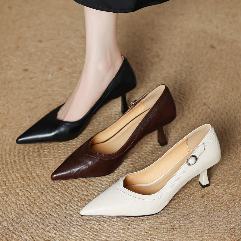 Moda Genuine Leather Heels