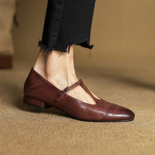 Genuine Leather Flats