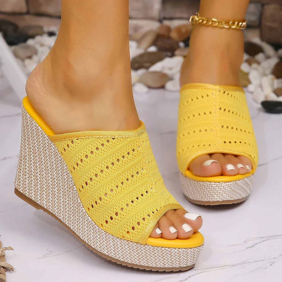 Amelie Wedge Sandals – Helen & Mary