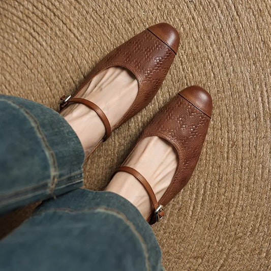 Becky Genuine Leather Mules