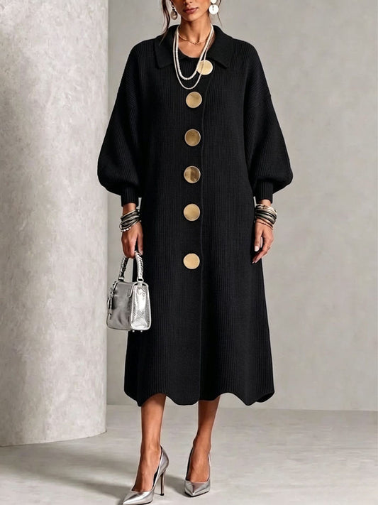 Clarie | Tummy-Covering Button-Down Dress