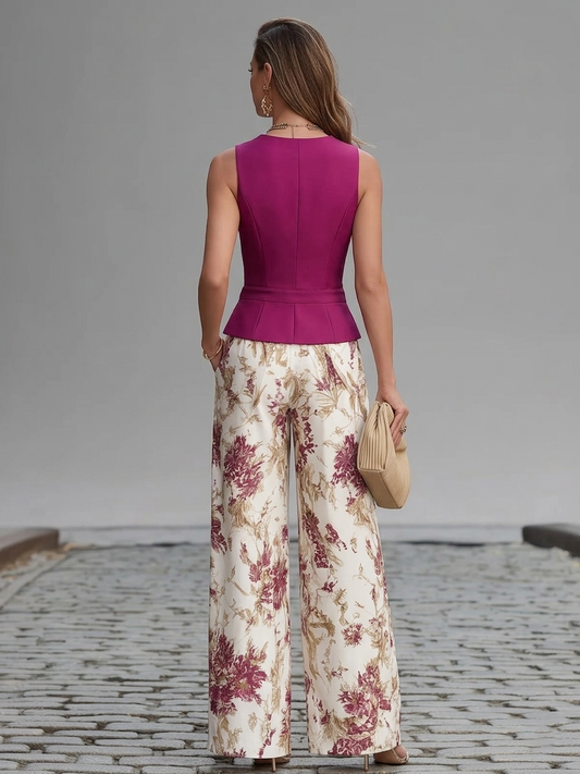 Beatrix Floral Print Pants Set