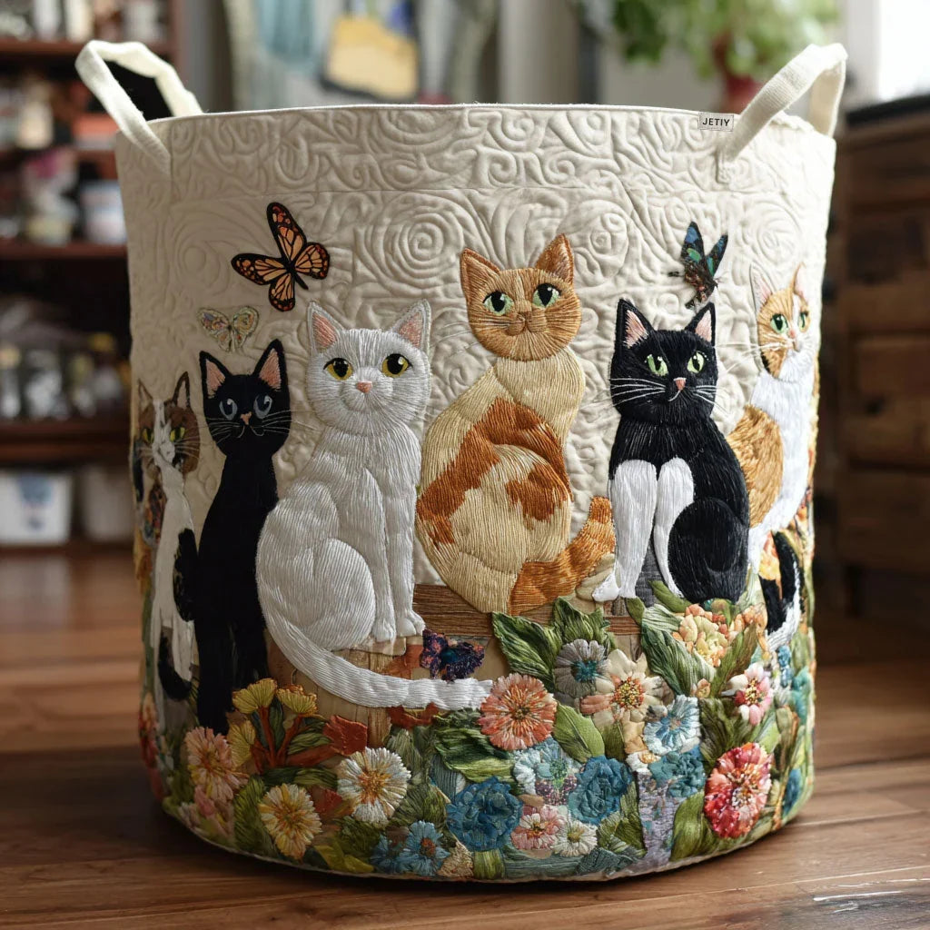 Garden Whisker Gathering Laundry Basket - 2