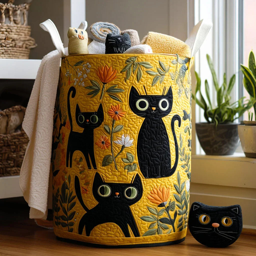 Golden Garden Cats Laundry Basket - 2