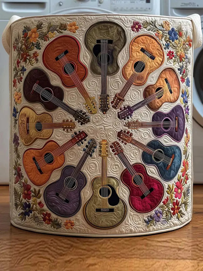Guitar Circle Laundry Basket - 2