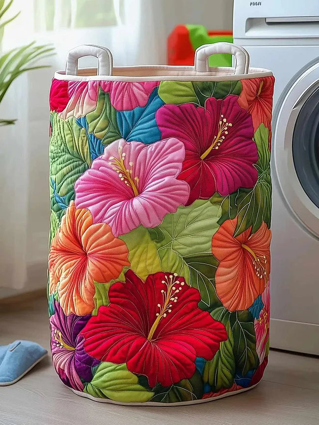 Hibiscus Glow Laundry Basket - 2