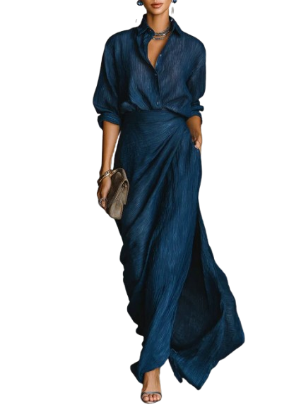 Celeste | Elegant Wrap Maxi Set