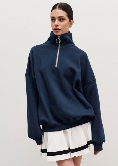 Rhea | Relaxed Half-Zip Sweater