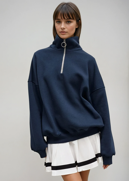 Rhea | Relaxed Half-Zip Sweater