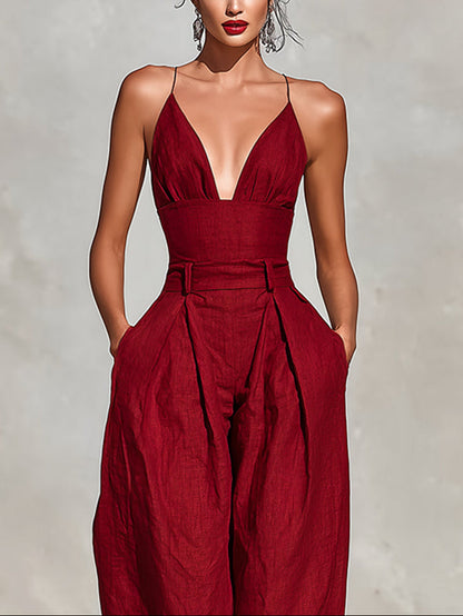 Clara High-Waisted Jumpsuit