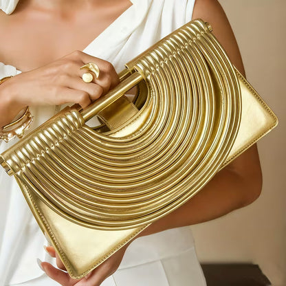 Estelle Ribbed Clutch