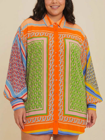 Josephine | Tropical Look Colorful Unique Shirt