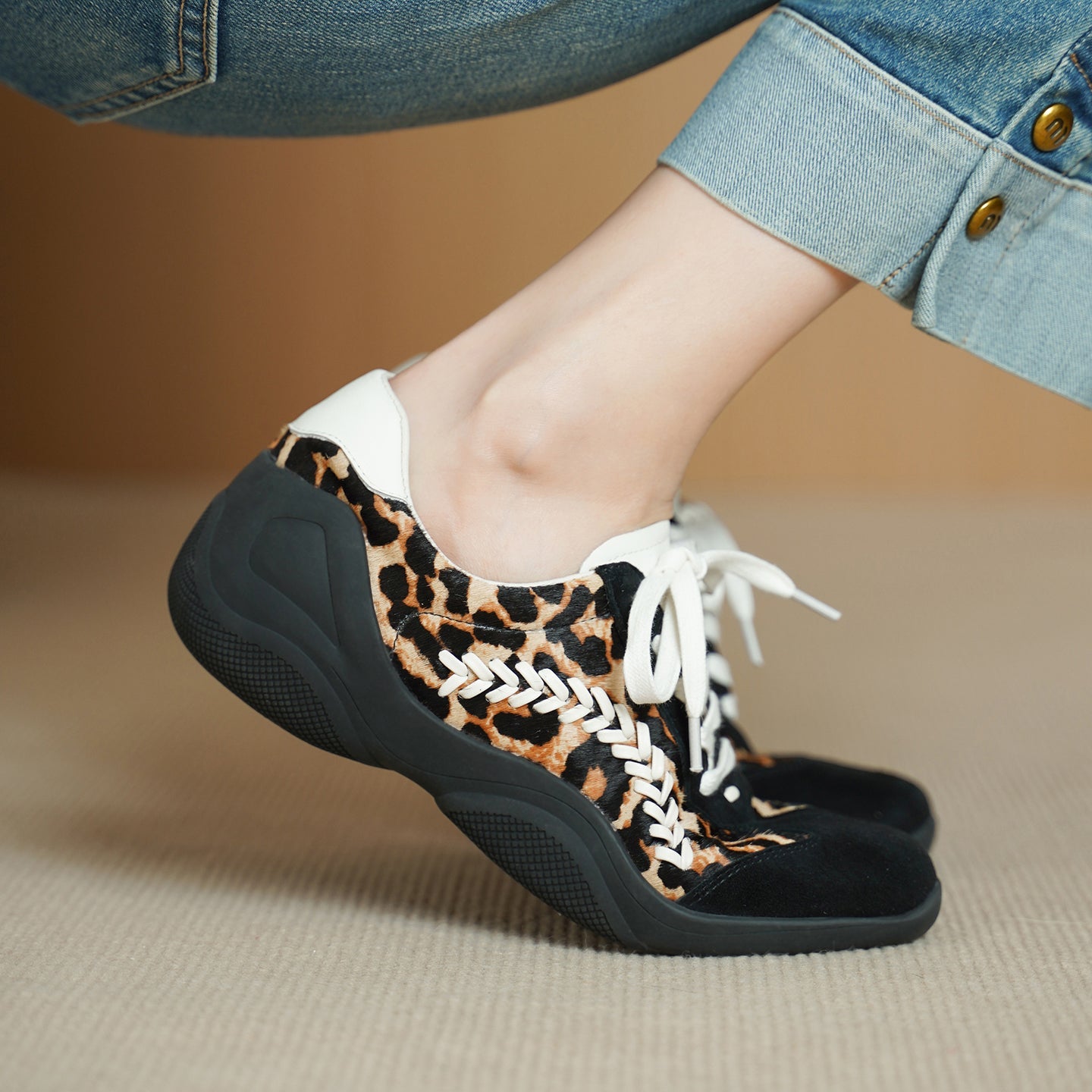 Lea Genuine Suede Sneakers