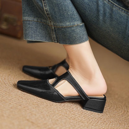 Dessa Genuine Leather Mules