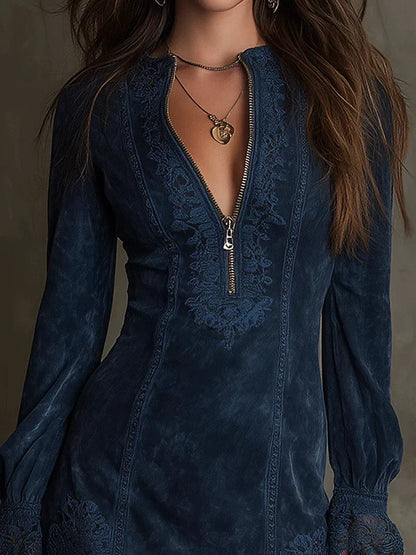 Debbie | Suede Mini Dress
