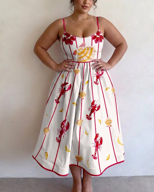 Brielle | Seaside Charm Midi Dress