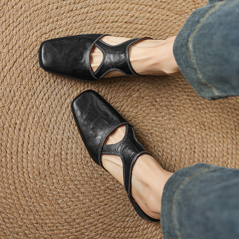 Dessa Genuine Leather Mules