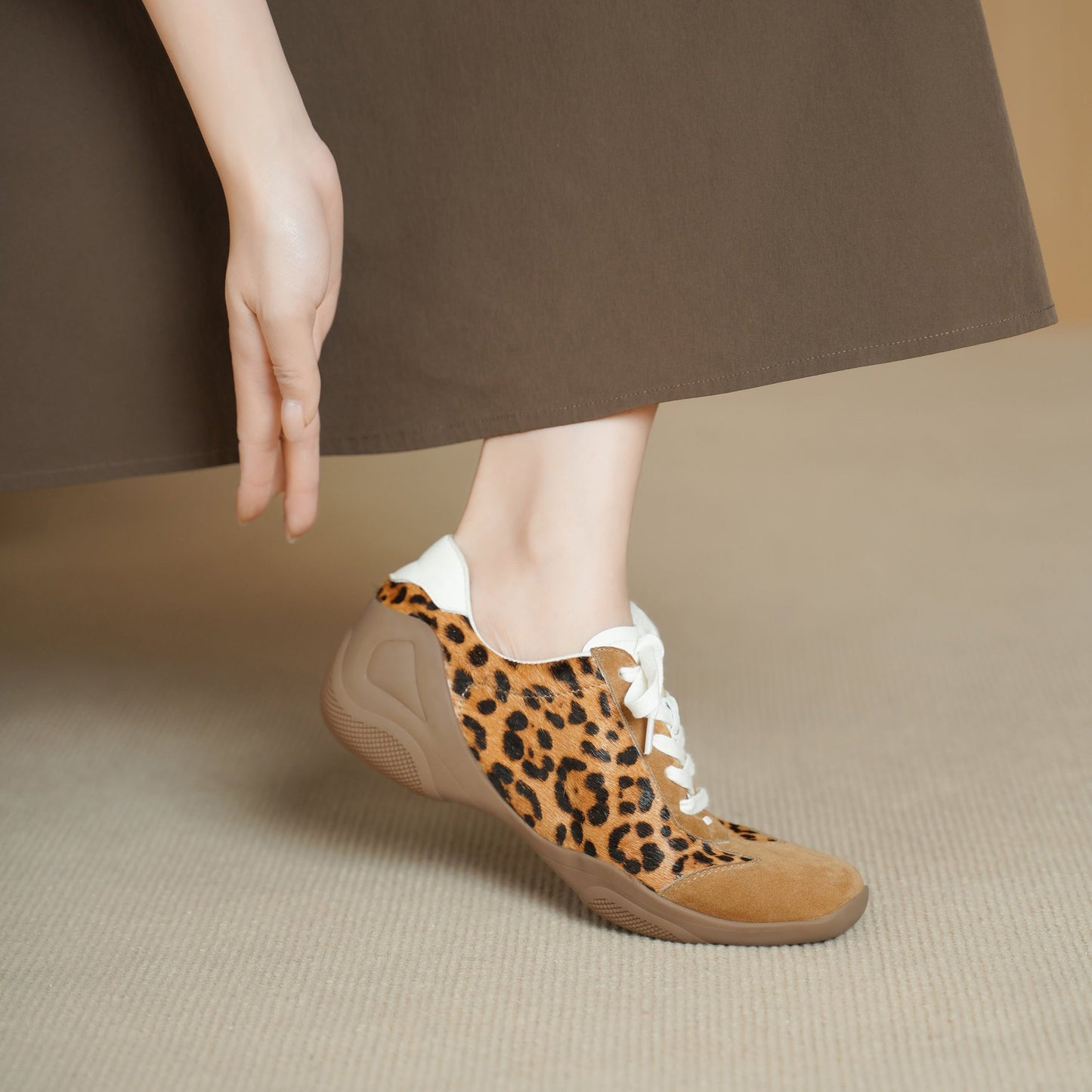 Lea Genuine Suede Sneakers