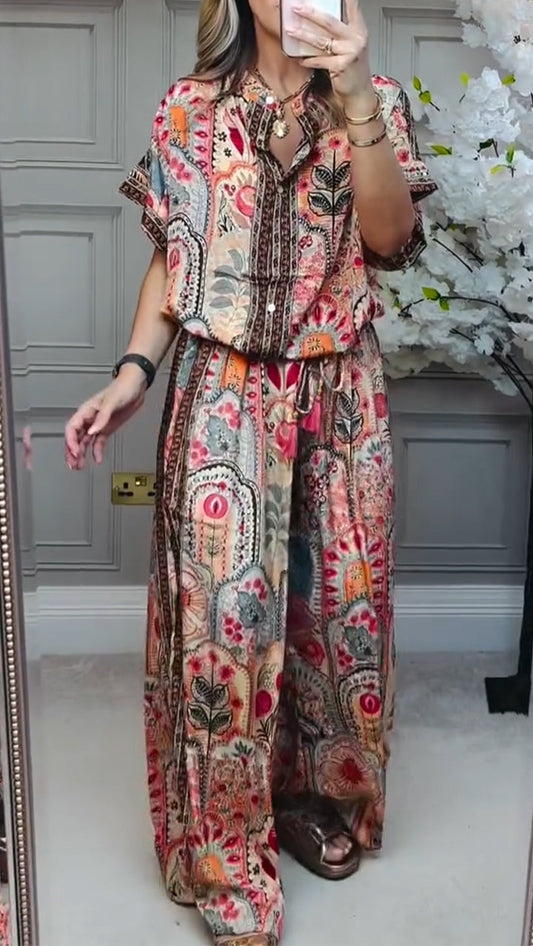 Seren Printed Casual Suit