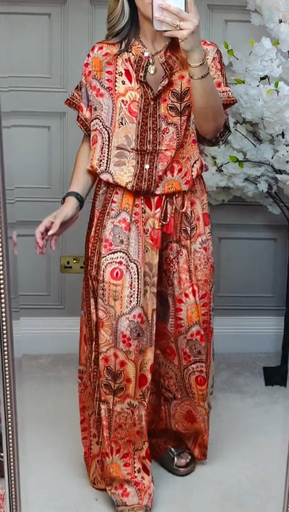 Seren Printed Casual Suit