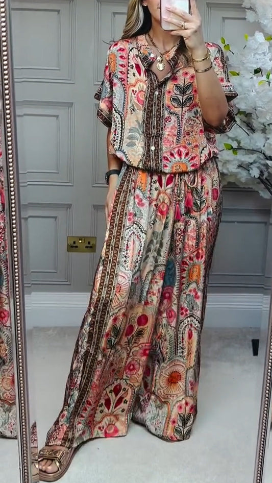 Seren Printed Casual Suit