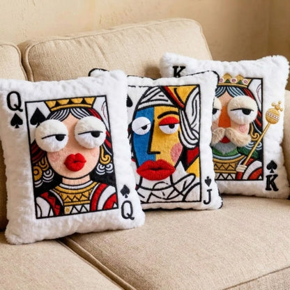 Poker King Throw Pillow