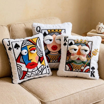 Poker King Throw Pillow