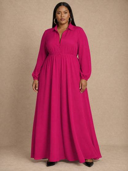 Celine Dark Pink Maxi Dress