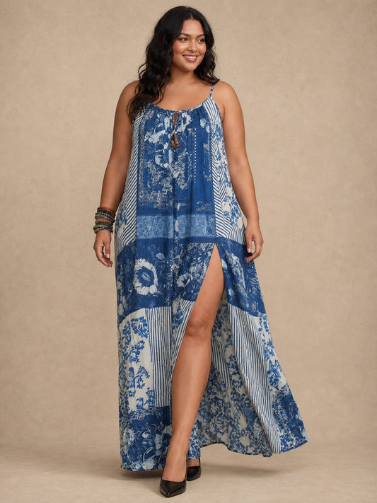 Isla Patchwork Maxi Dress