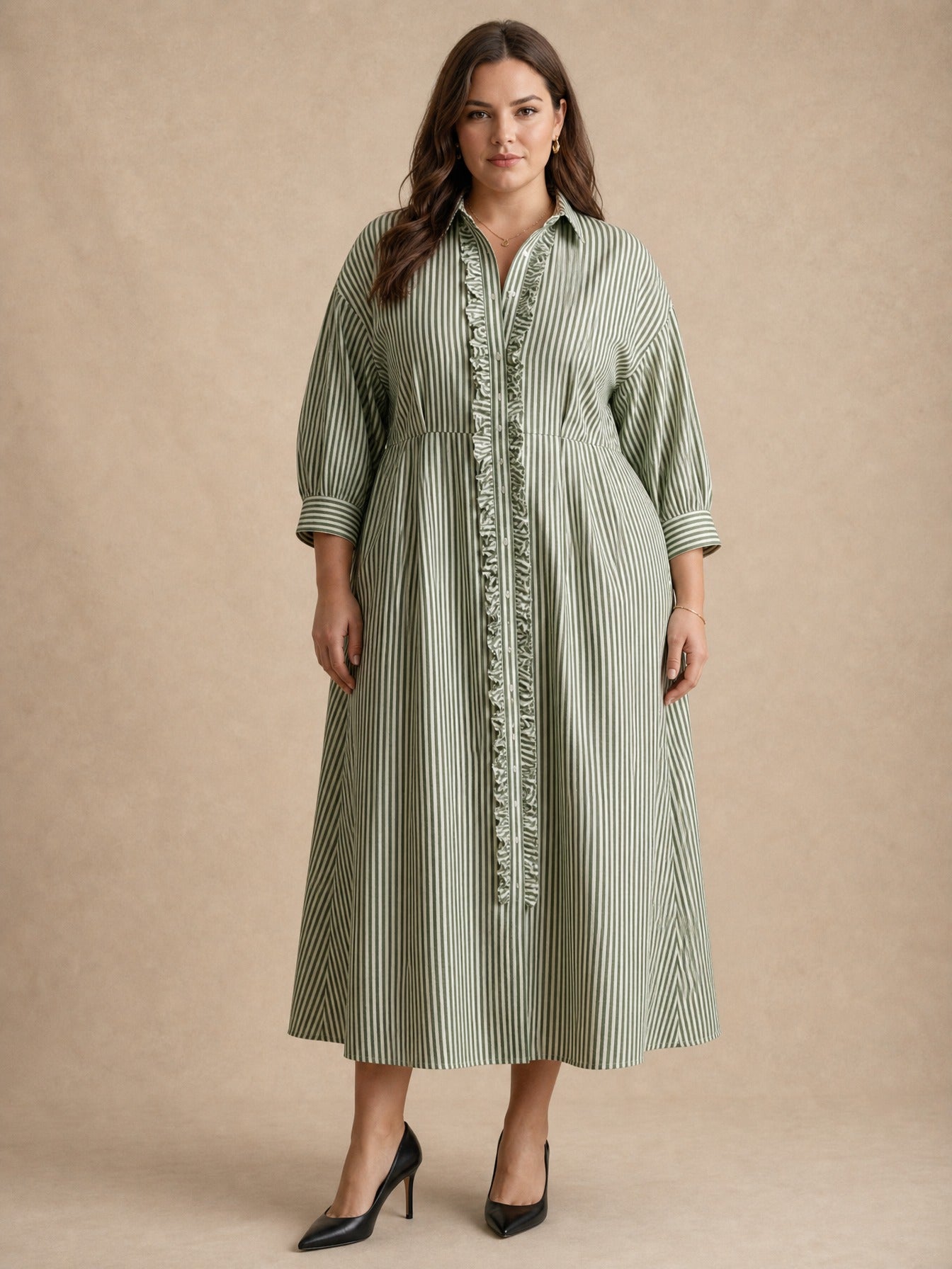 Elin Stripe Maxi Dress