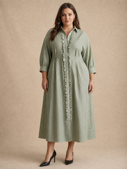 Elin Stripe Maxi Dress