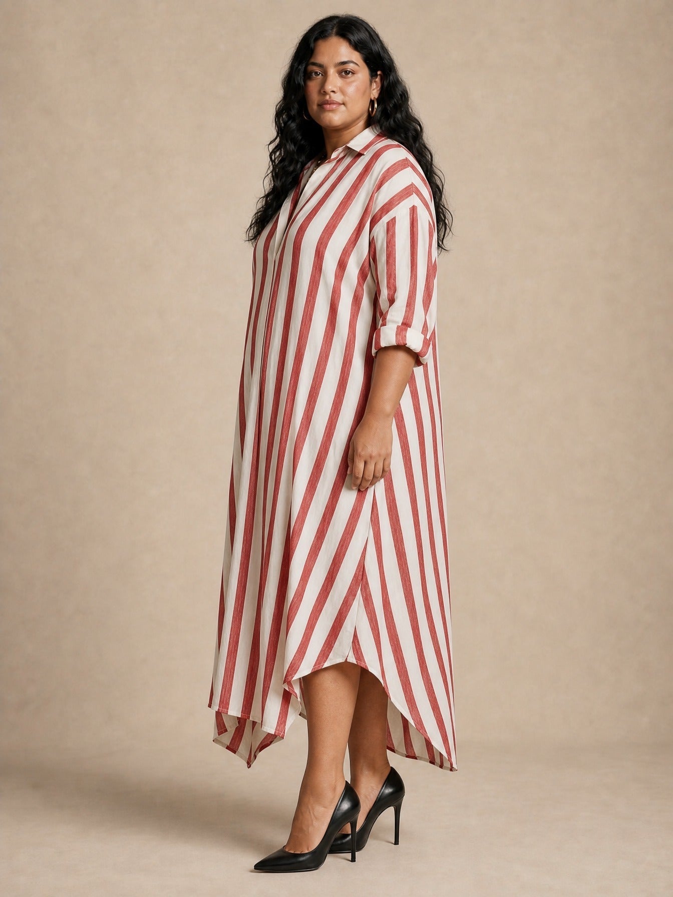 Liora Stripe Oversized Maxi Dress