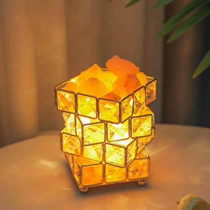 Rubik's Cube Crystal Table Lamp
