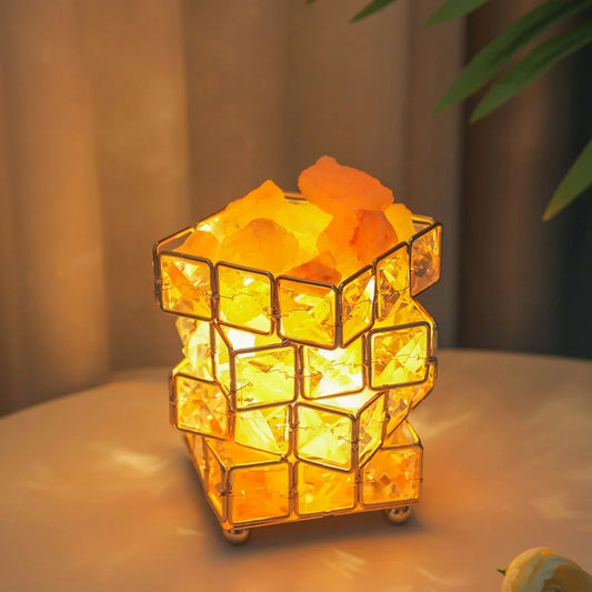 Rubik's Cube Crystal Table Lamp