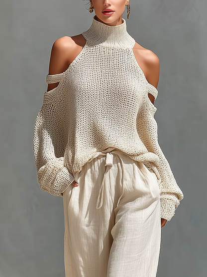 Eleanor | Knit Set with Wide Pants