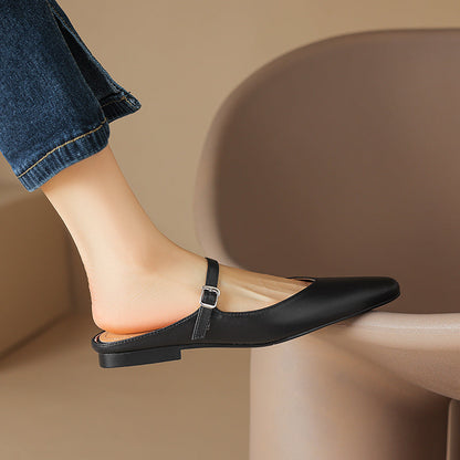 Amini Genuine Leather Mules