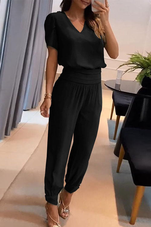 Alea V-Neck Two-Piece Set